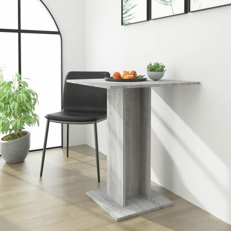 Table de bistro Sonoma gris 60x60x75 cm Bois d'ingénierie
