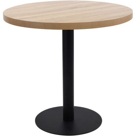 Table de bistro Table d'appoint - Table de bar Marron clair 80 cm MDF Chic-482141