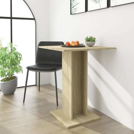 Table de bistro Table haute - Table d'appoint Chêne sonoma 60x60x75 cm Aggloméré BV512838 - BonneVie