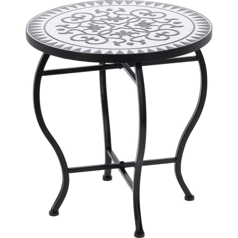 Table bistro design mosaïque Well Home Ø38x40cm