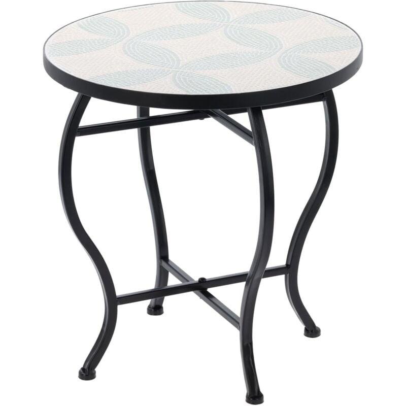 Table bistro design mosaïque Well Home Ø38x40cm