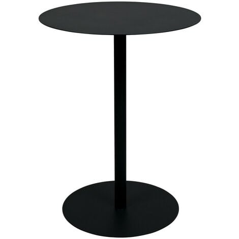 Table de bistrot ronde en métal ø57cm - Snow - Couleur - Noir - Zuiver