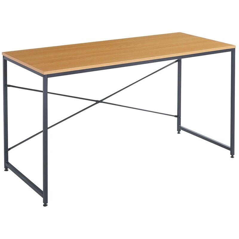 Lúzete - table de bureau de 140 cm swindon - Chêne