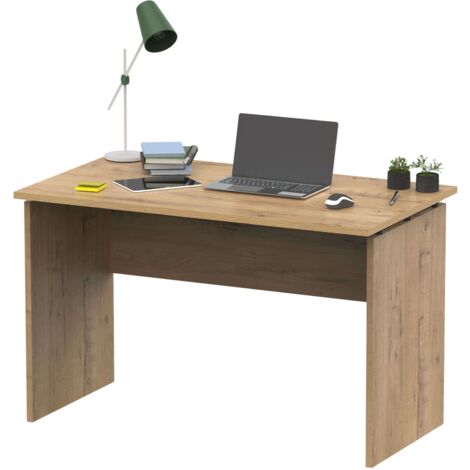 Table de bureau moderne Teide couleur chêne doré 120 cm