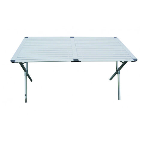 Table de camping 110 x 70 x 70 cm – Charge maxi 30 kg – Sac de transport inclus – Pour véhicules de loisirs – Antarion