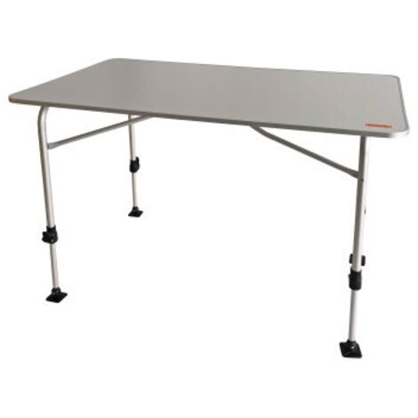 Table de camping 4 personnes – Pieds réglables – Dimensions 115 x 68 x 55/75 cm – Charge max 30 kg – Pliable pour transport facile – Soplair