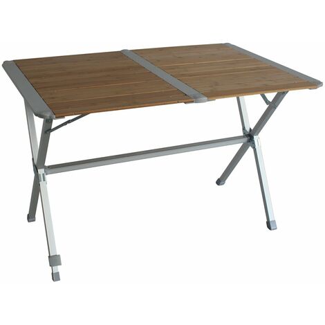 Table de camping Gap Less pliante en bambou MIDLAND