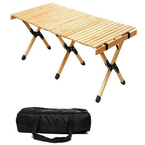 Table de camping jardin pique-nique pliante en bois table de pique-nique pliable 120*60cm