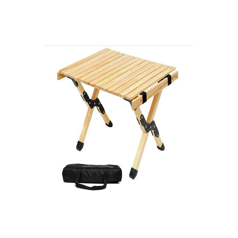 Table de camping jardin pique-nique pliante en bois table de pique-nique pliable 6060cm