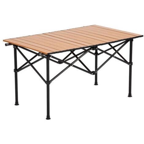 Table de camping - K IKIDO - Pliante - Acier au carbone - 90x50x54cm - Accessoires fournis avec le chariot de jardin-Capacité 60KG