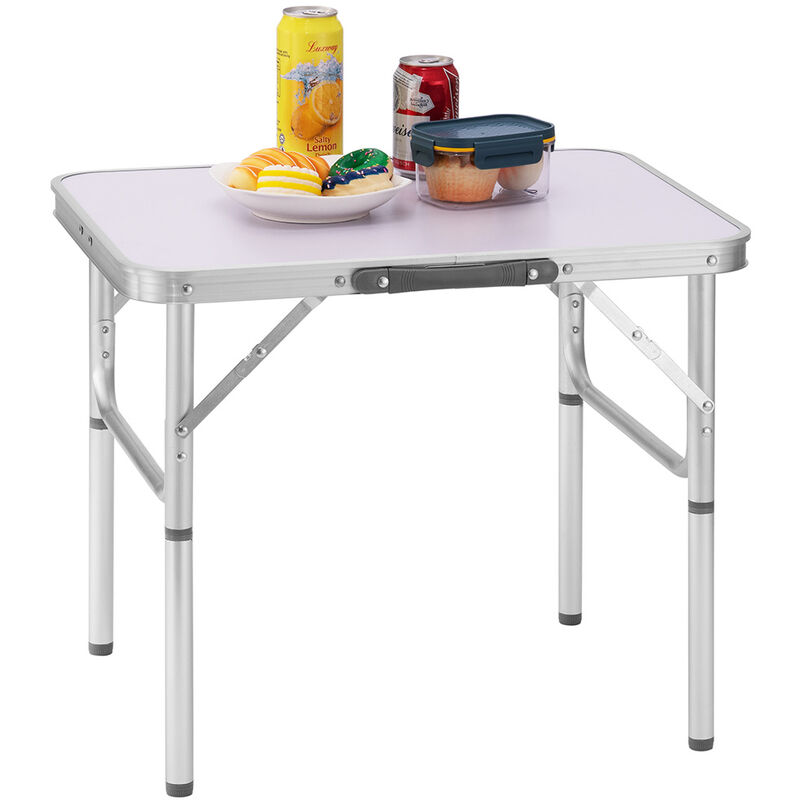 Bakaji - Table de Camping Picnic Aluminium 60x45x50 Table Pliante Formica