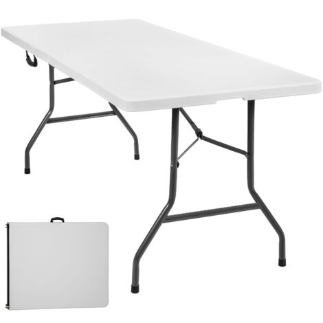Table Et Bancs Camping VOUNOT Pliables 180 Cm - Noir Polyrotin - Neuf