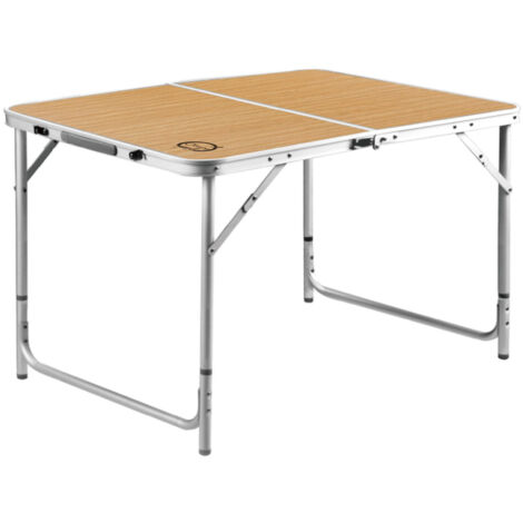Table de camping pliable 6 places - O'Camp - Forme valise - Dimensions : 120 x 70 x 60 cm
