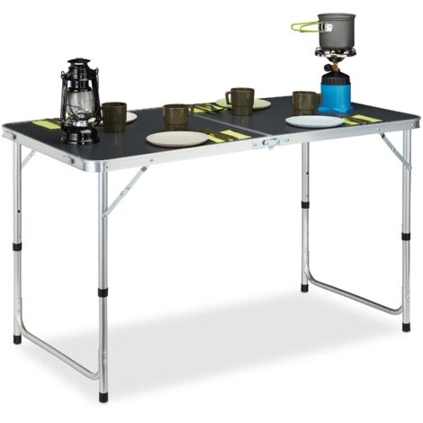 Table de camping pliable