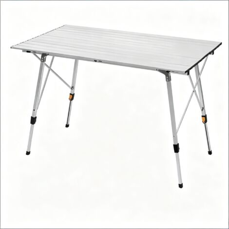 Table de camping pliable avec hauteur réglable, 14x94x19,5 cm