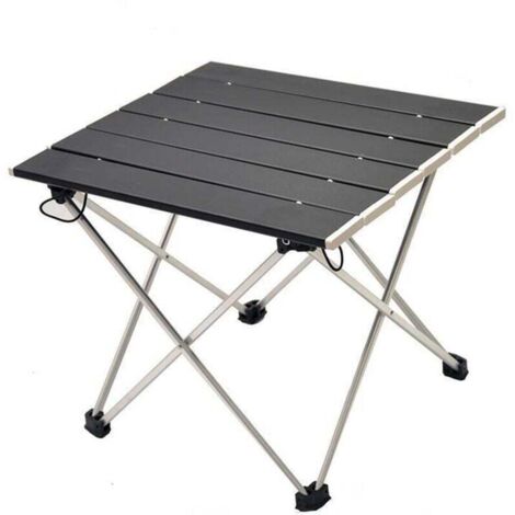Table de Camping, Pliante Table Alliage d'aluminium Ultra-légère Portable avec Sac de Transport, Facile à Nettoy, pour Les activités en Plein air, Pique-Nique, Cuisine, Plage, Randonnée