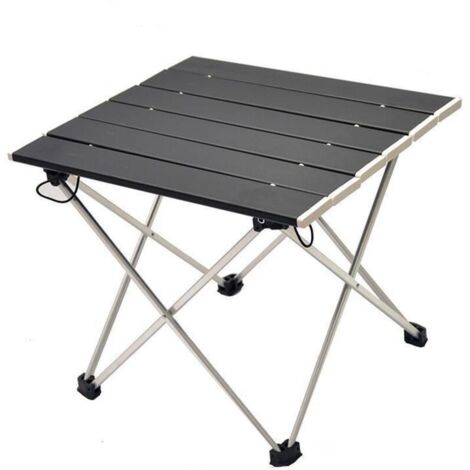 Table de Camping, Pliante Table Alliage d'aluminium Ultra-légère Portable avec Sac de Transport, Facile à Nettoy, pour Les activités en Plein air, Pique-Nique, Cuisine, Plage, Randonnée