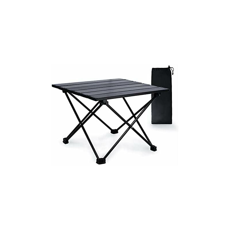 Groofoo - Table de Camping Portable, Table de Camping en Aluminium lumière extérieure Petites Tables de Camping Pliantes,préfet de Table pour Camping