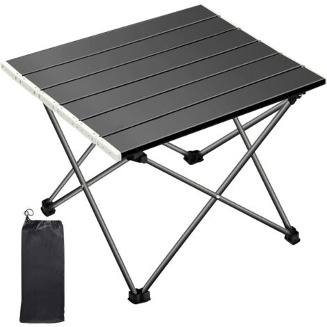 Table de Camping, Table Camping Pliante, Pliante Table Alliage d'aluminium Ultra-légère Portable avec Sac de Transport,Tables de Camping Pliantes pour en Plein air,Pique-Nique,Plage,Randonnée