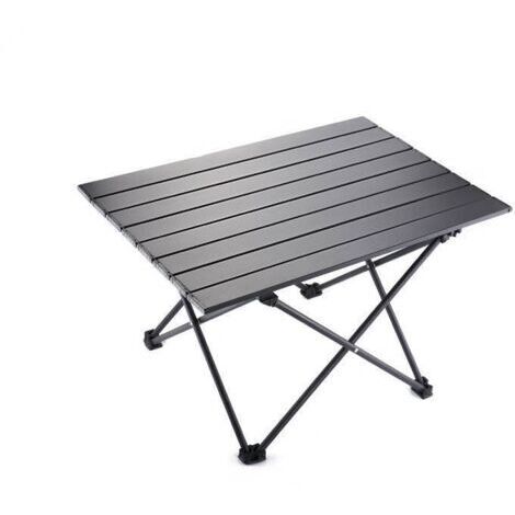 Table de Camping,Pliante Table Alliage d'aluminium Ultra-légère Portable avec Sac de Transport,pour l'extérieur,Le Camping,Les Pique-niques,la Randonnée,la Pêche (55x41x40cm)