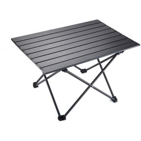 Table de Camping,Pliante Table Alliage d'aluminium Ultra-légère Portable avec Sac de Transport,pour l'extérieur,Le Camping,Les Pique-niques,la Randonnée,la Pêche (69x47x42cm)