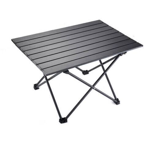 Table de Camping,Pliante Table Alliage d'aluminium Ultra-légère Portable avec Sac de Transport,pour l'extérieur,Le Camping,Les Pique-niques,la Randonnée,la Pêche (69x47x42cm)