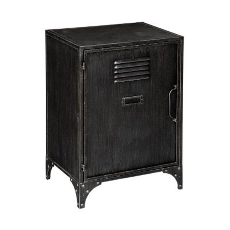 Table de Chevet 1 Porte 'Sevin' 58cm Gris