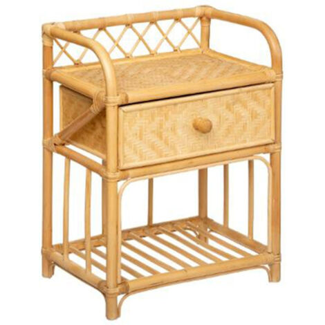 Table de Chevet 1 Tiroir "Idylle Folk" 60cm Naturel