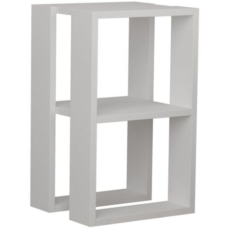 Table de chevet 2 niveaux design minimaliste