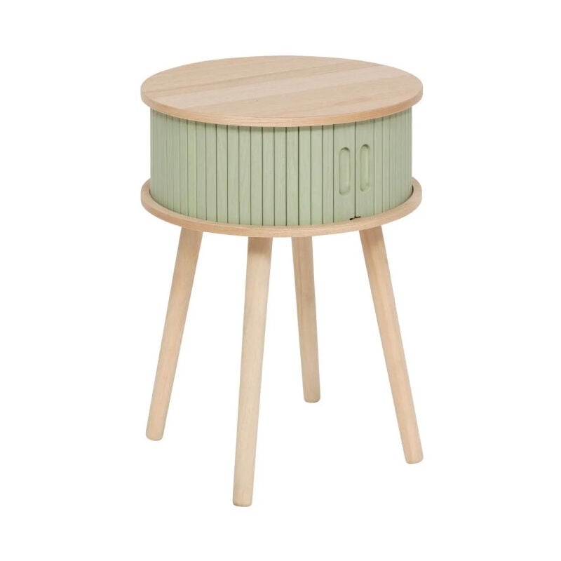 Table de Chevet 2 Portes 'Nysos' 54cm Vert