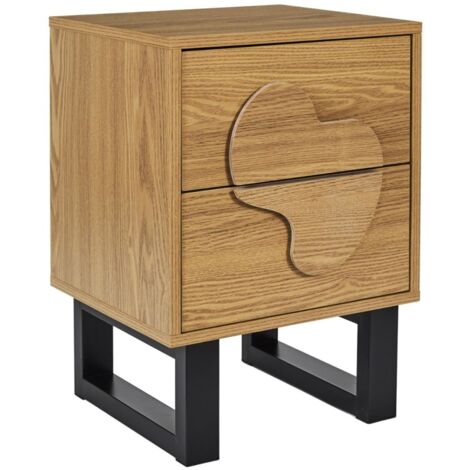 Table de chevet 2 tiroirs