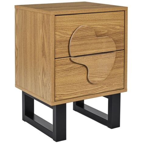 Table de chevet 2 tiroirs CALYPSO