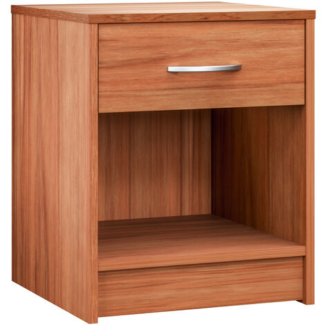 Table de chevet 35 x 40 x 50 cm Table de nuit avec un tiroir Meuble de rangement chambre 4 couleurs au choix Effet Wenge
