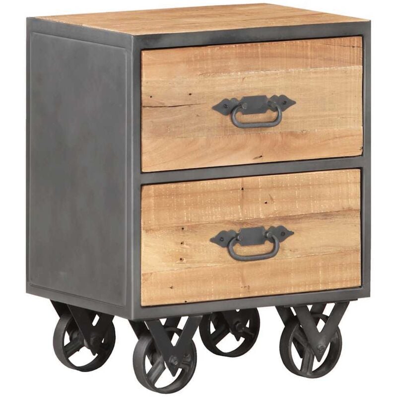 Table de chevet 40x30x51 cm Bois de récupération solide Vidaxl