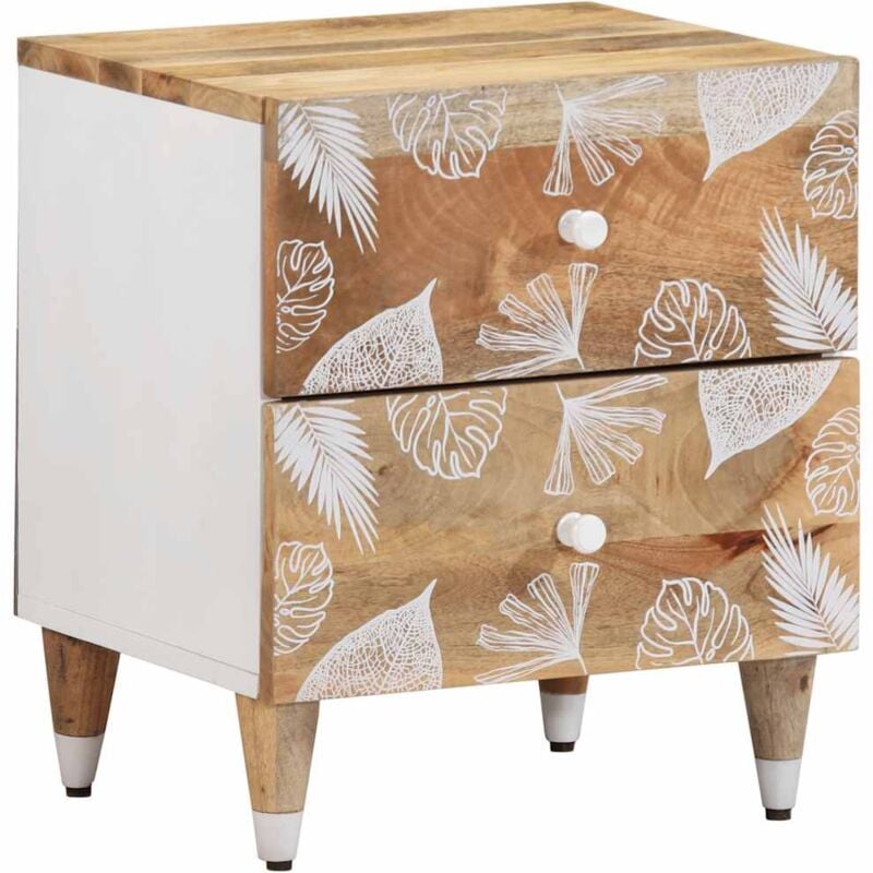 Vidaxl - Table de chevet 40x33,5x46 cm bois de manguier solide