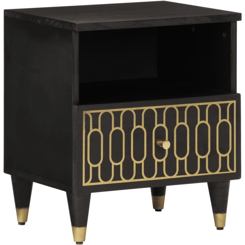 Vidaxl - Table de chevet 40x33x46 cm Bois de manguier solide