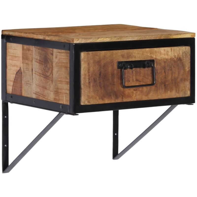Table de chevet 40x35x40 cm bois de manguier massif