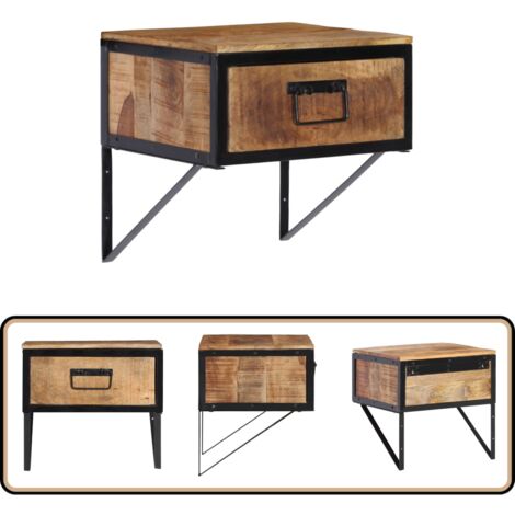 Table de chevet 40x35x40 cm bois de manguier massif - Table De Chevet - Commode - Meuble De Chambre - Mobilier Moderne - Bois De Manguier