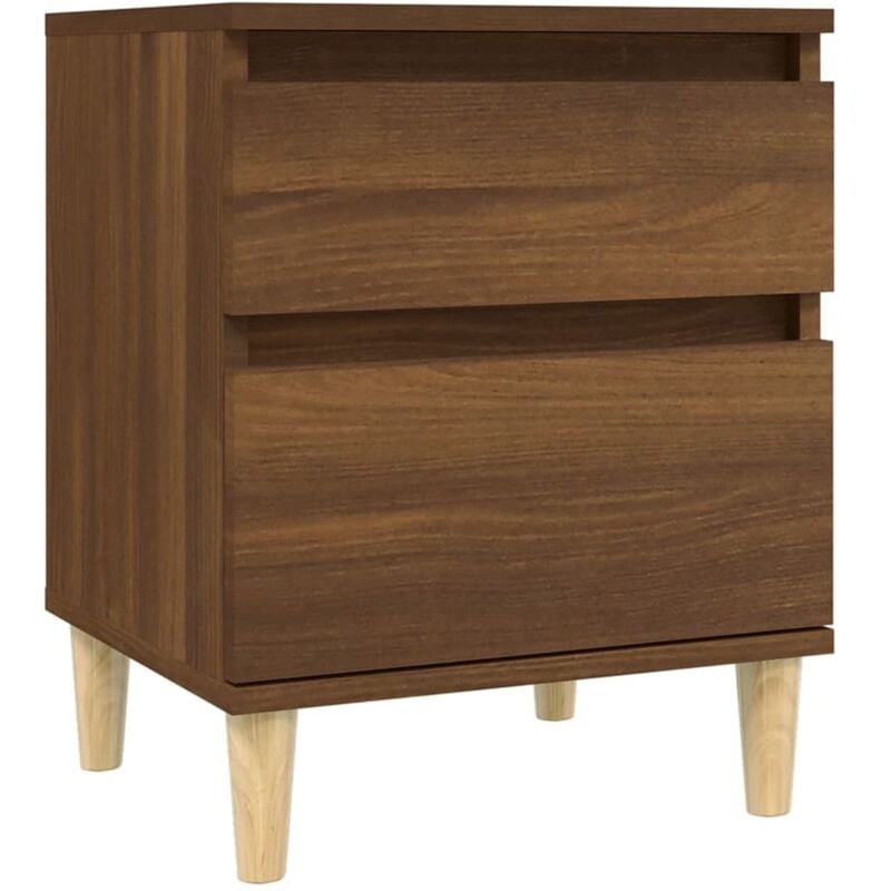 Table de chevet Chêne marron 40x35x50 cm Vidaxl