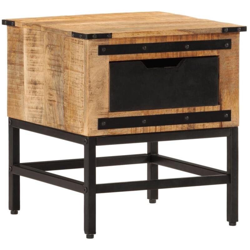 Vidaxl - Table de chevet 40x40x45 cm bois de manguier massif