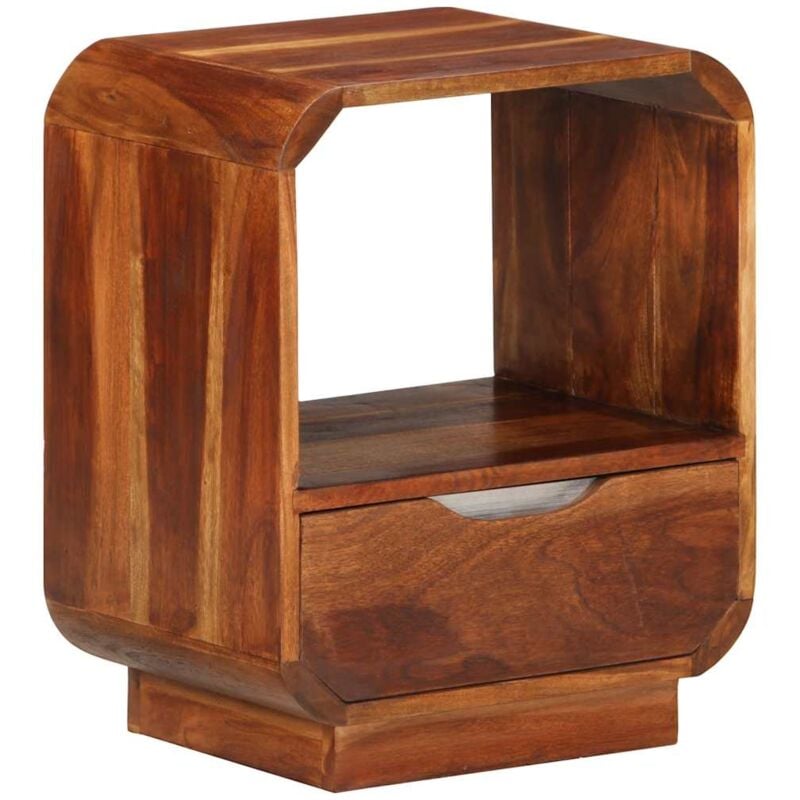 Vidaxl - Table de chevet avec tiroir Bois massif 40x30x50 cm