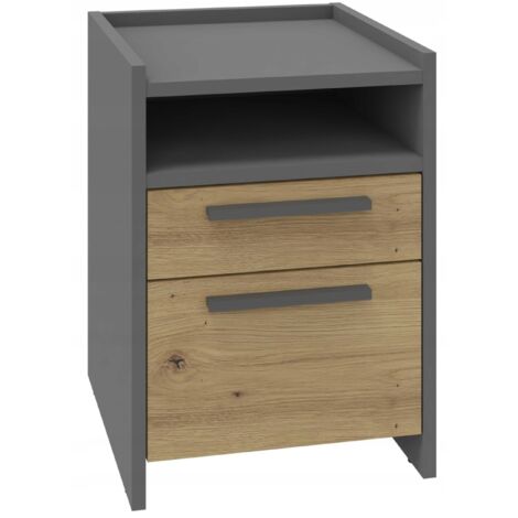 Table de chevet - Bibliothèque ouverte 4 étagères - Panneau stratifié résistant aux rayures et à l'humidité - 182x40x35 cm