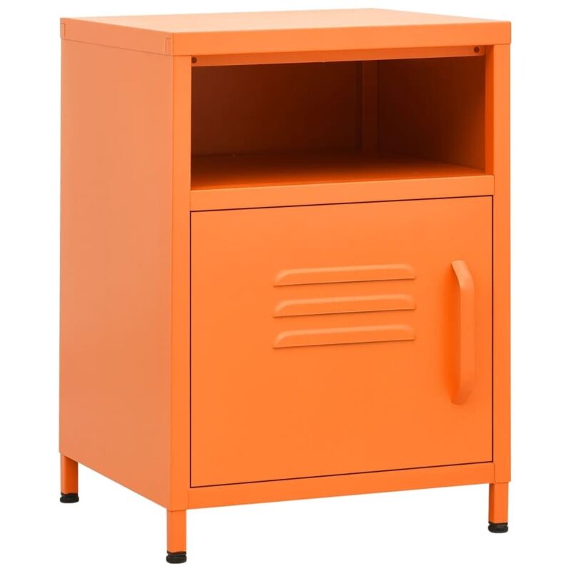 Table de chevet Orange 35x35x51 cm Acier Vidaxl