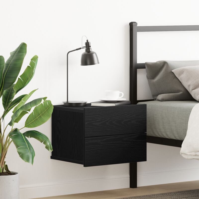 Cabinet de chevet Chêne noir 40 x 30 x 30 cm Bois d'ingénierie Vidaxl