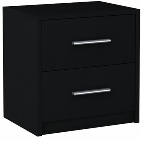 Table de chevet BODO 2S NOIRE commode