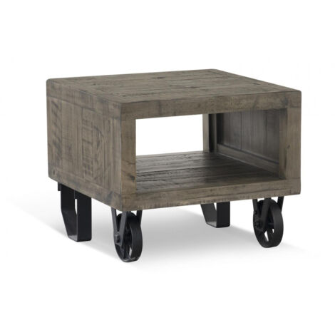 Table de chevet - Bois - Marron - Décoration d'Autrefois