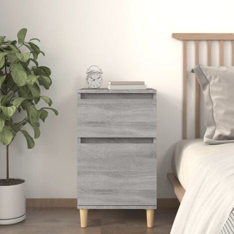Table de chevet - Bout de Canapé Armoire De Rangement sonoma gris 40x35x70 cm BV527385 - BonneVie