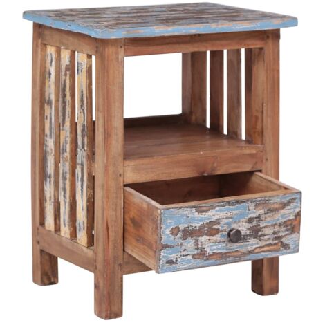 Table de chevet  Cabinet de chevet  Table de nuit 41x30x50 cm bois d'acajou massif