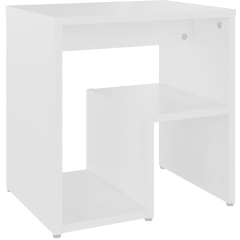 Table de chevet Cabinet de chevet Table de nuit Blanc 40x30x40 cm Aggloméré