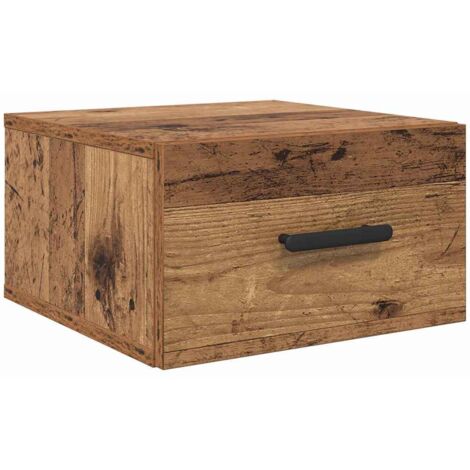 Table de chevet  Cabinet de chevet  Table de nuit Bois ancien 35 x 35 x 20 cm Bois d'ingénierie
